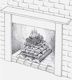 How To Build A Fireplace Fire Four Seasons Chimney Service